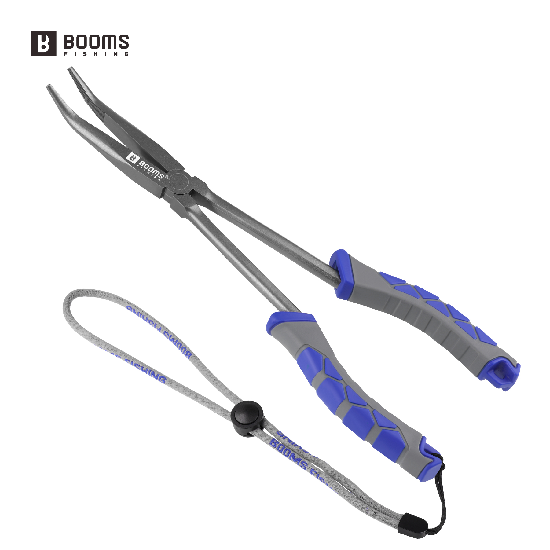 Fishing Hook Sharpener - Booms 釣り XW11 フィッシングプライヤー 28 センチメートルロングノーズフィッシュフックリムーバー抗損失吊りストラップ炭素鋼海水タックルツール