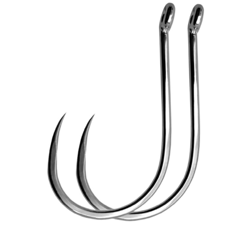 Fishing Hook Barbless - 淡水釣り針,ジギングベイト,#1-#10,100個
