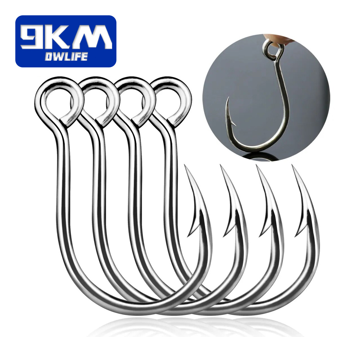 Fishing Hook Barbless - 9 キロ釣りフック 25 個ジグフックインライン鯉釣りジギングフック高炭素鋼海水淡水釣りアクセサリー