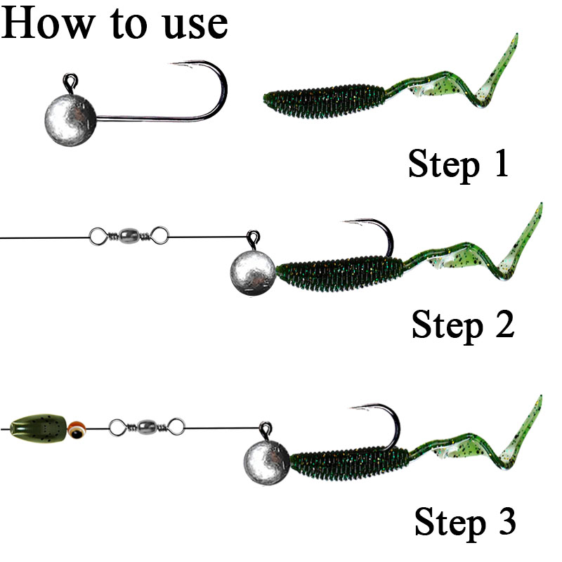 10 ピース/ロットジグヘッド釣りフック 1 グラム 2 グ - Fishing Hook Offset のレビューと価格