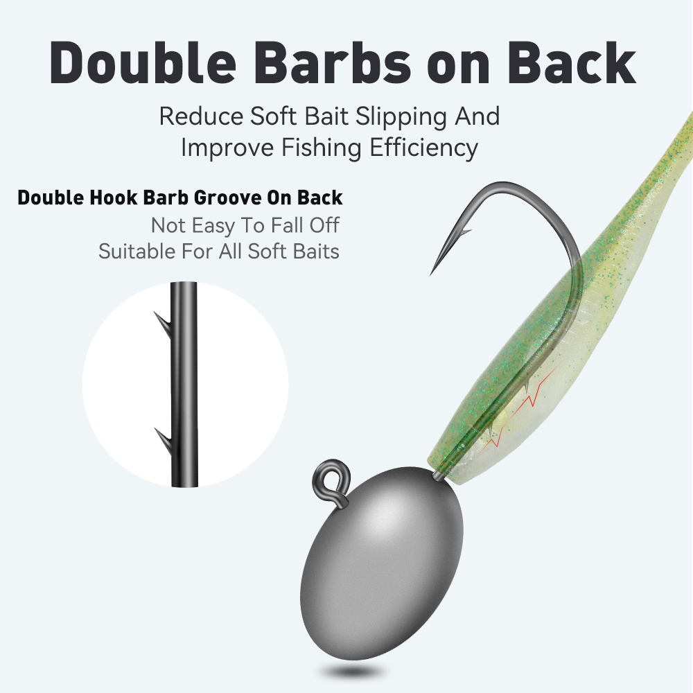 王国 15 個リードヘッドフック釣りフック 1.5 グラム  - Fishing Hook Barbless のレビューと価格