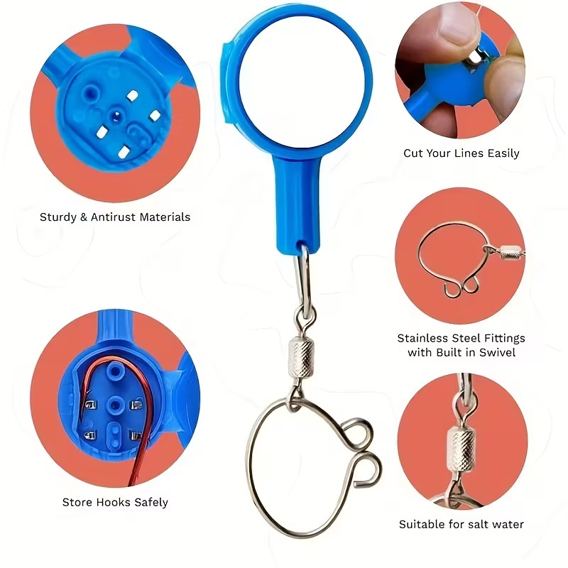 2個の釣り用ガジェット：結び目ツール、多機能釣り用のアウトド - Fishing Hook Barbless のレビューと価格