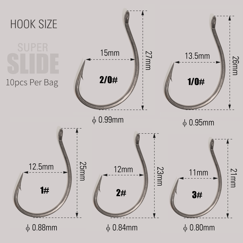 LUREHOLIC PTFE スーパースライドワッキーフック - Fishing Hook Offset のレビューと価格
