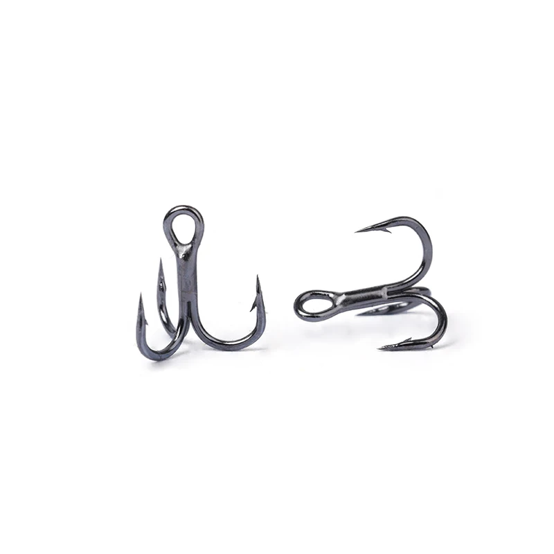 新しい 10 個 3x 強力なスーパーシャープラウンドトレブ - Fishing Hook Offset のレビューと価格