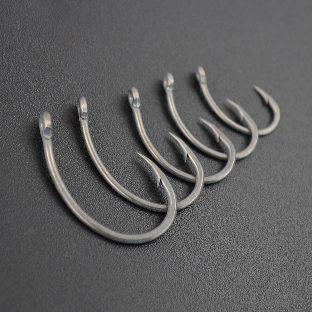 HIRISI-高炭素鋼含有量釣り針,50個,ボックス付き,8 - Fishing Hook Offset のレビューと価格