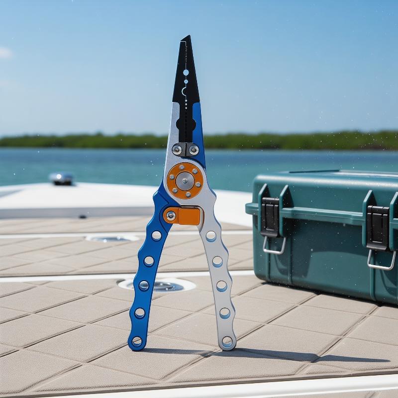 アルミニウム合金製フィッシングプライヤー、人間工学に基づいた - Fishing Hook Sharpener のレビューと価格