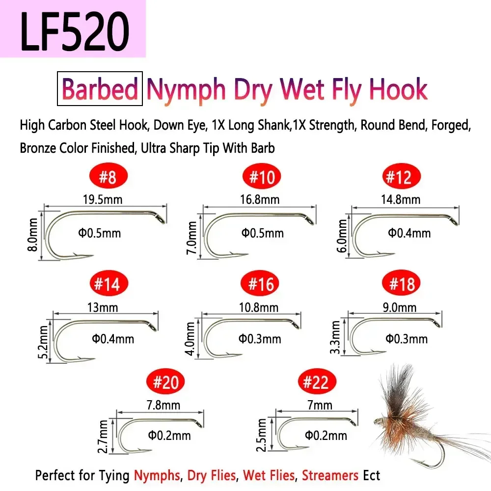 ビムー 100 個 1 # ~22 #   バーブ & バー - Fishing Hook Barbless のレビューと価格