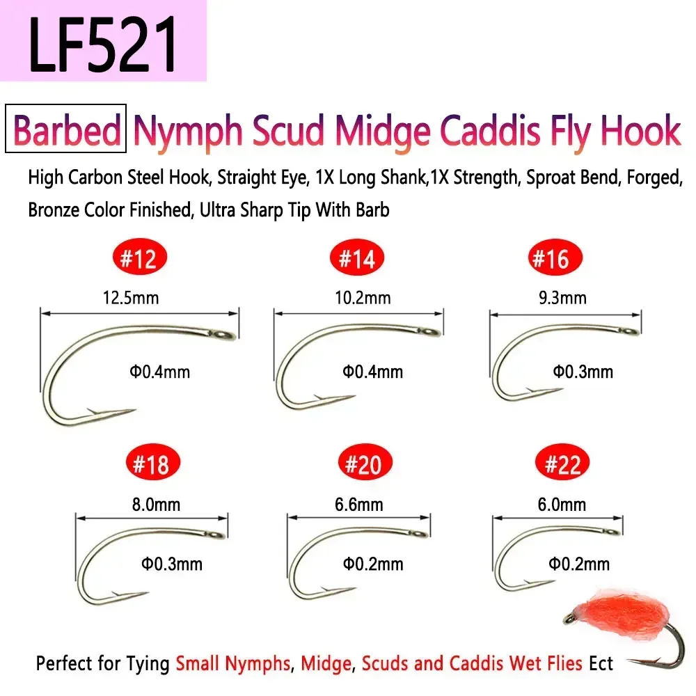 ビムー 100 個 1 # ~22 #   バーブ & バー - Fishing Hook Barbless のレビューと価格
