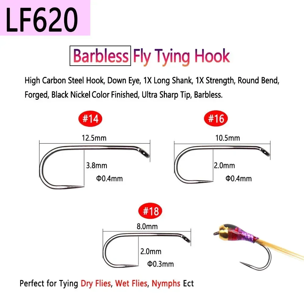 ビムー 100 個 1 # ~22 #   バーブ & バー - Fishing Hook Barbless のレビューと価格