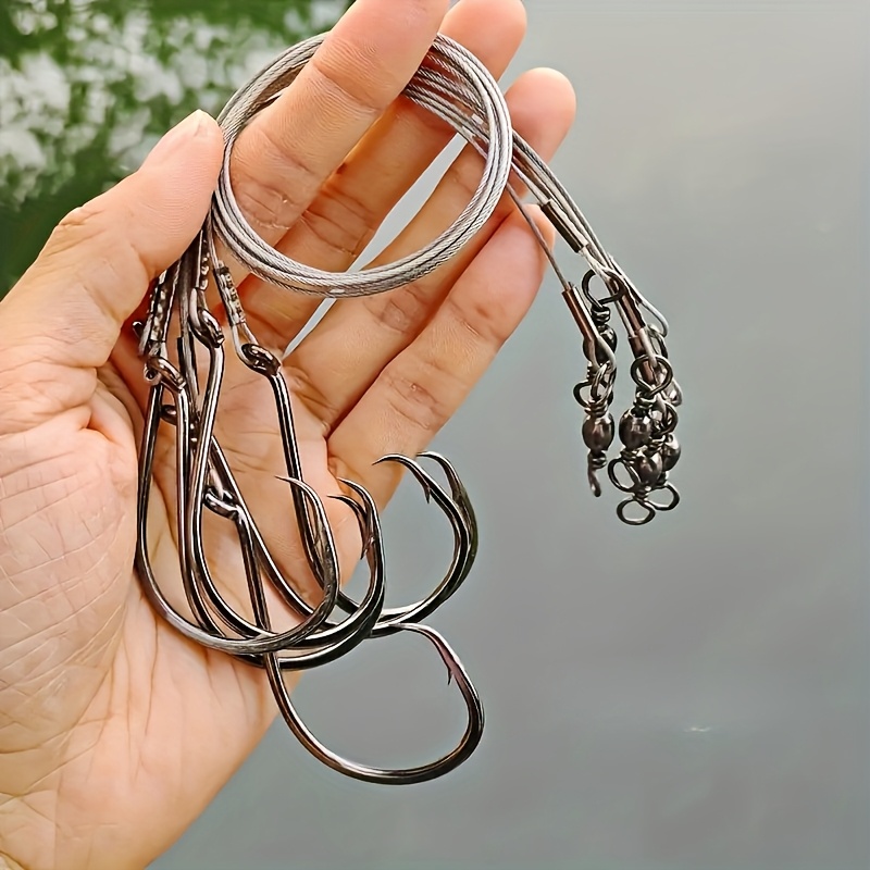 25個入りヘビーデューティーサークルフックリグ、スチールリー - Fishing Hook Circle のレビューと価格
