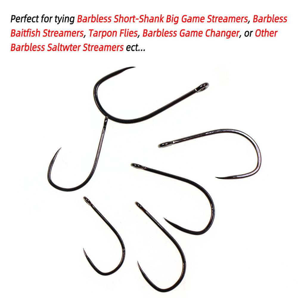 20個 # 1 1/0 2/0 3/0 4/0 5/0 ショ - Fishing Hook Barbless のレビューと価格
